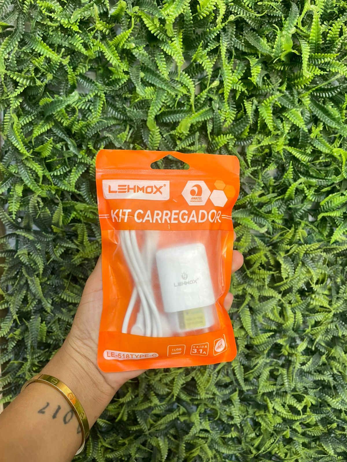 LEHMOX LE-518 CAREGADOR TIPO C