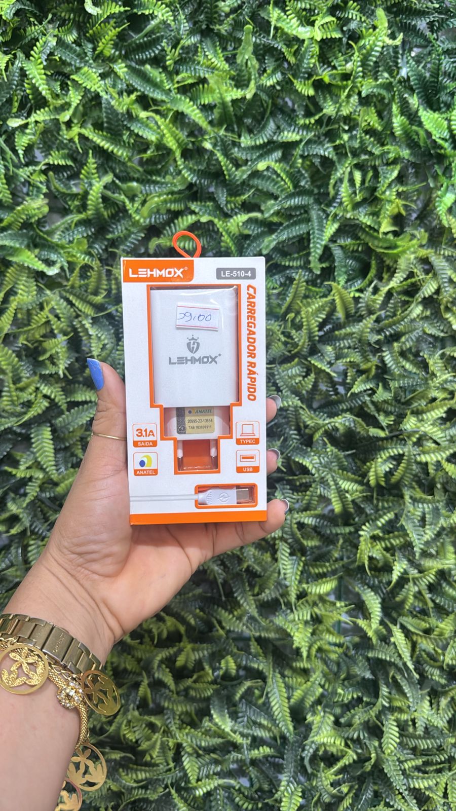 LEHMOX CARREGADOR RAPIDO TIPO C 3.1A