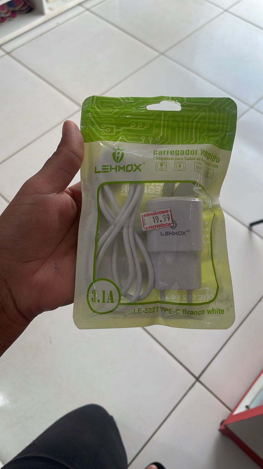 CARREGADOR  TIPO C