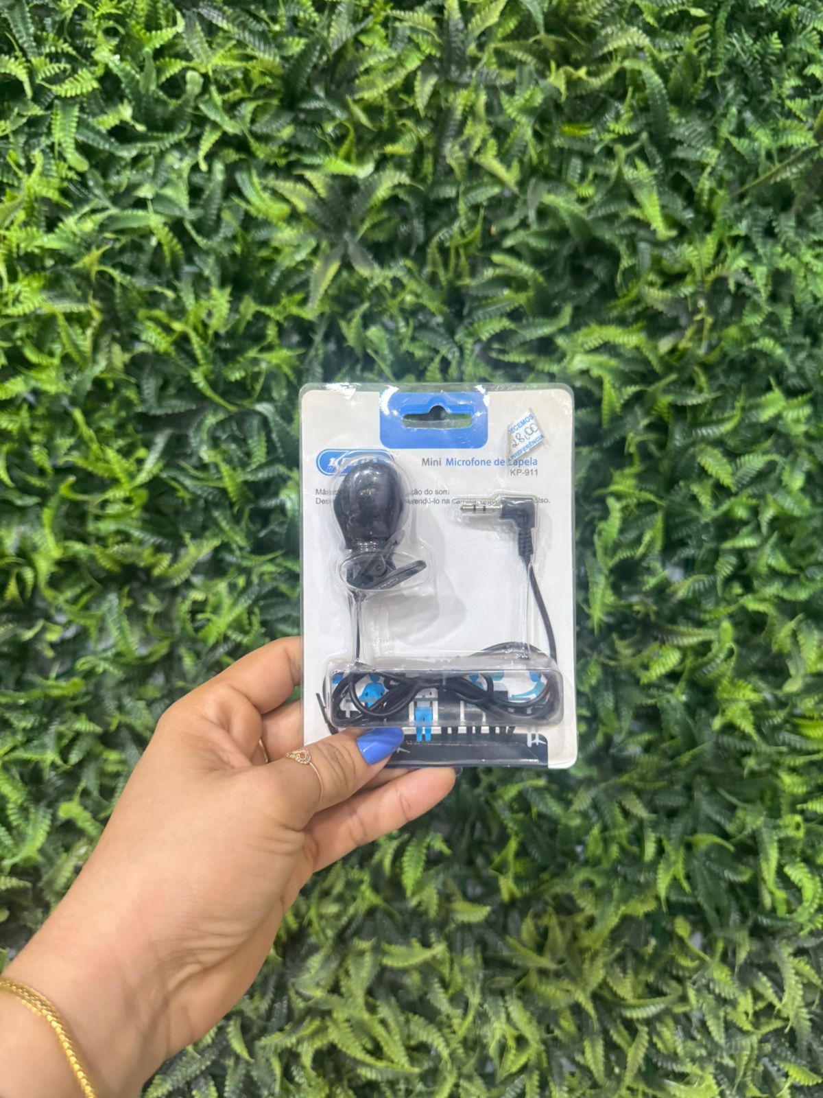MICROFONE DE LAPELA COM FIO